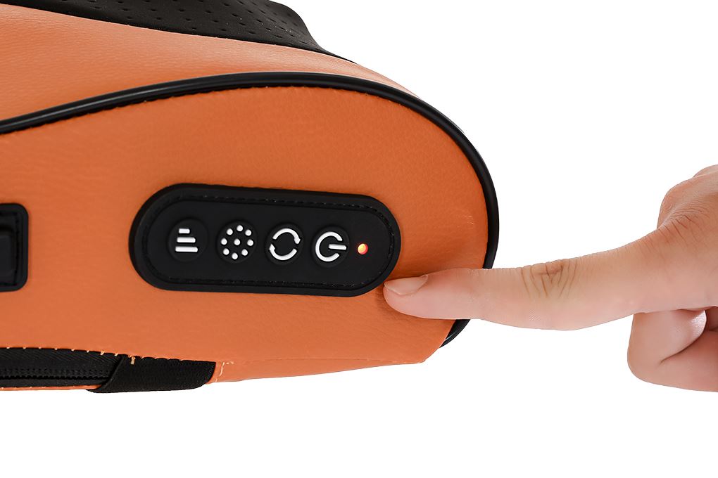 Gối massage hồng ngoại Bomidi MP1 Pro - Đen Cam Màu Đen - Cam