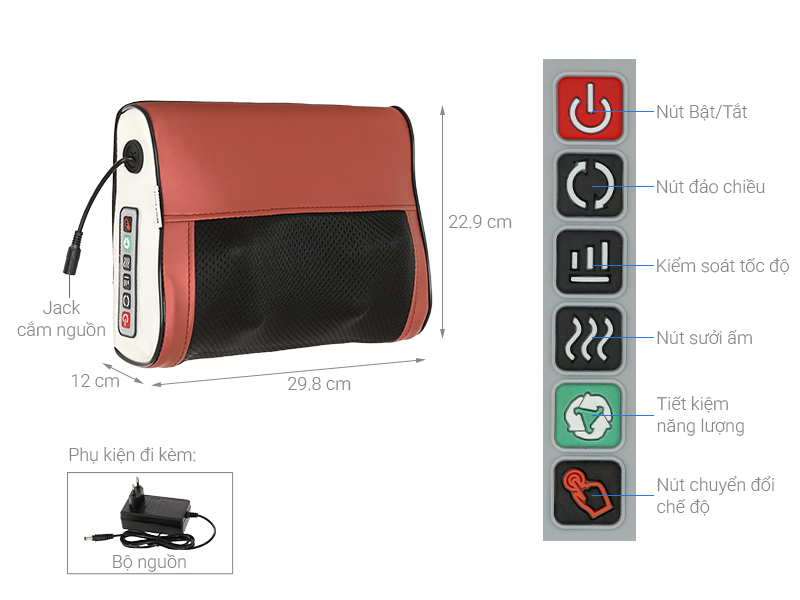 Gối massage Bomidi MP1