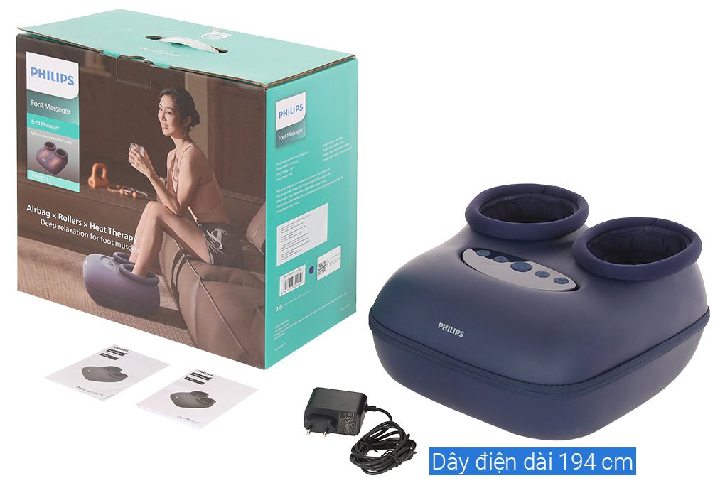 Máy massage chân Philips PPM6333 Màu Xanh Đậm