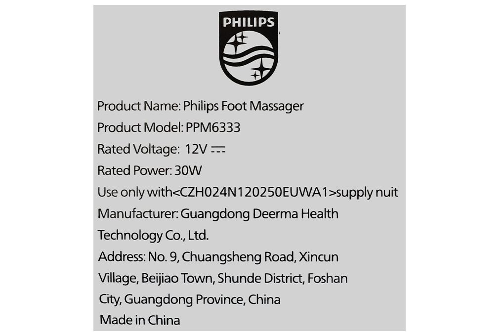 Máy massage chân Philips PPM6333 Màu Xanh Đậm