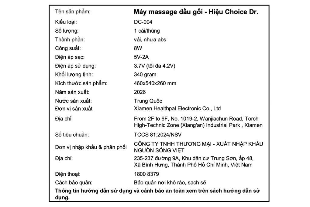 Máy massage đầu gối Choice Dr DC-004 - 14