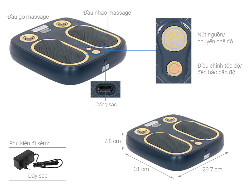 Máy massage chân Buheung MK-200