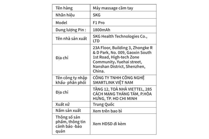 Súng massage cầm tay SKG F1 Pro Màu Bạc