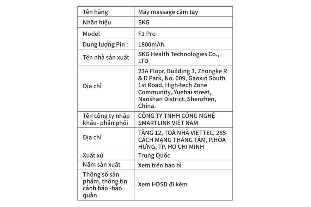Súng massage cầm tay SKG F1 Pro Màu Bạc