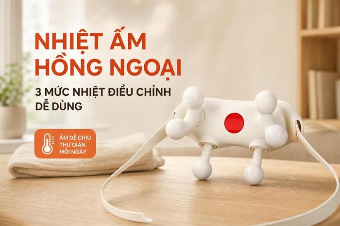 Máy massage cổ vai gáy SKG HS500-2 Màu Xám