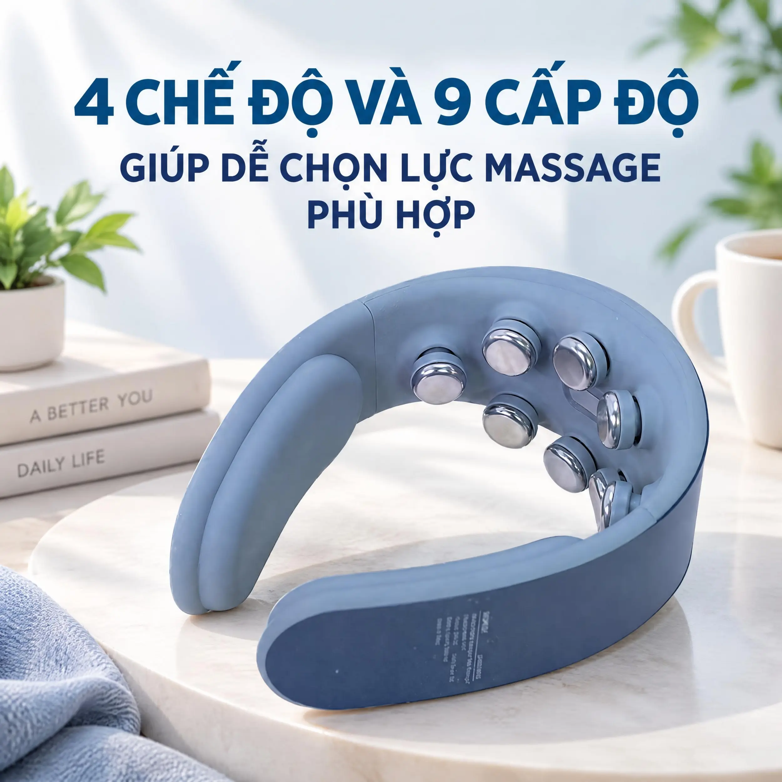 Máy massage cổ Bomidi MP3 Màu Xám xanh