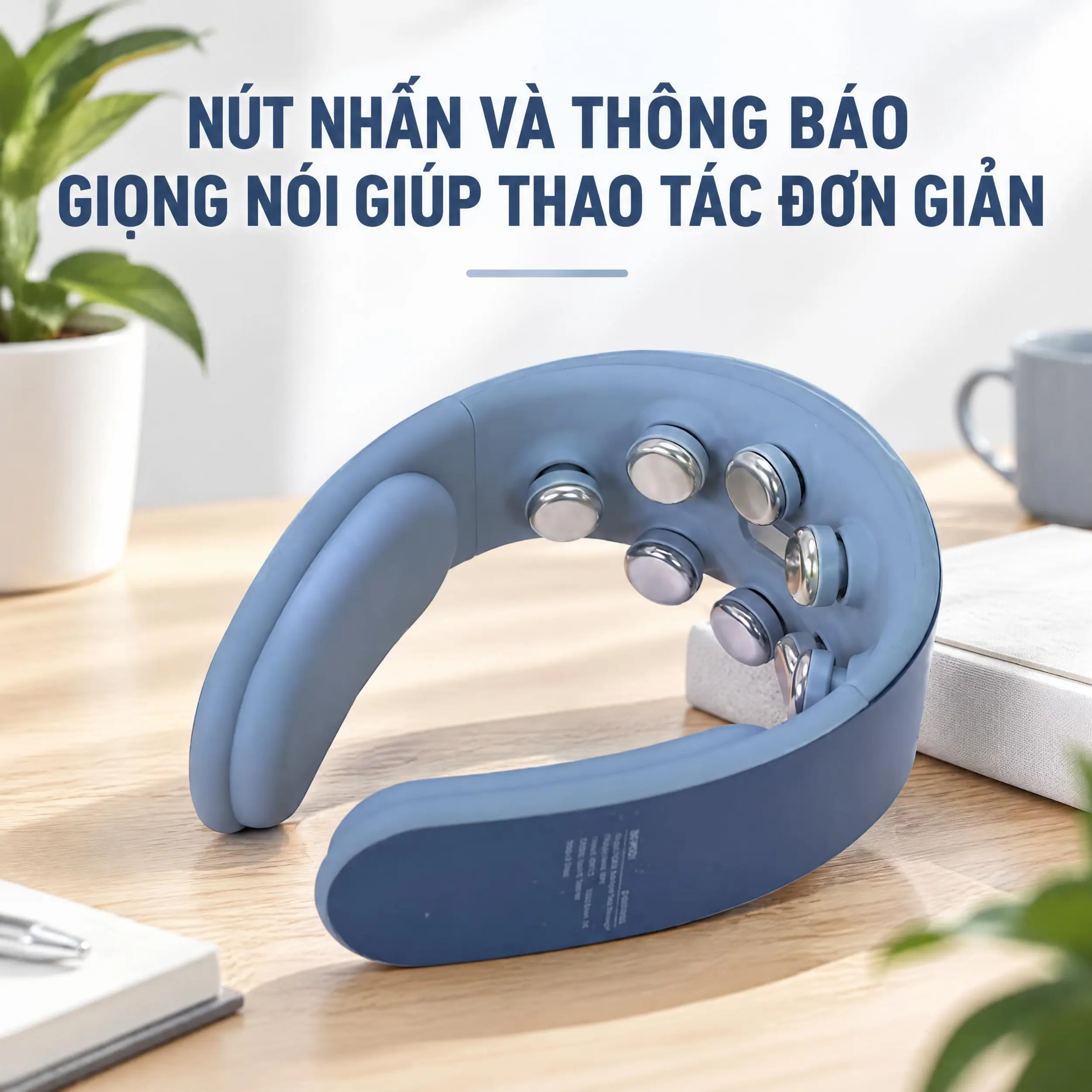 Máy massage cổ Bomidi MP3 Màu Xám xanh