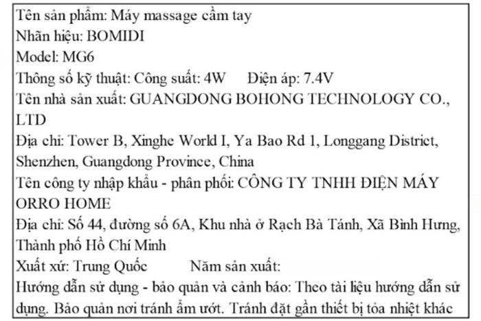 Gậy massage Bomidi MG6 Màu Xanh