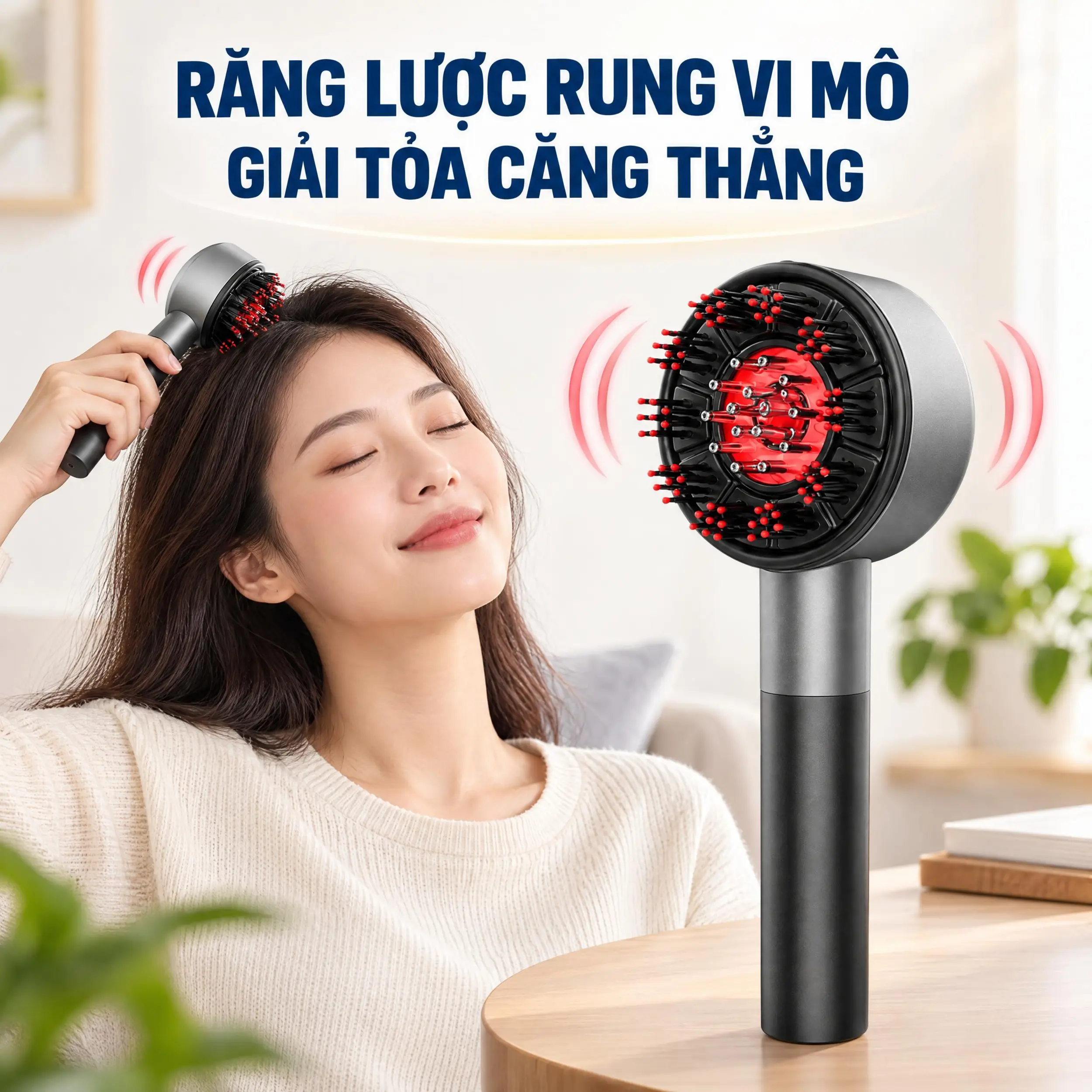 Lược điện massage Bomidi MG4 Màu Xám