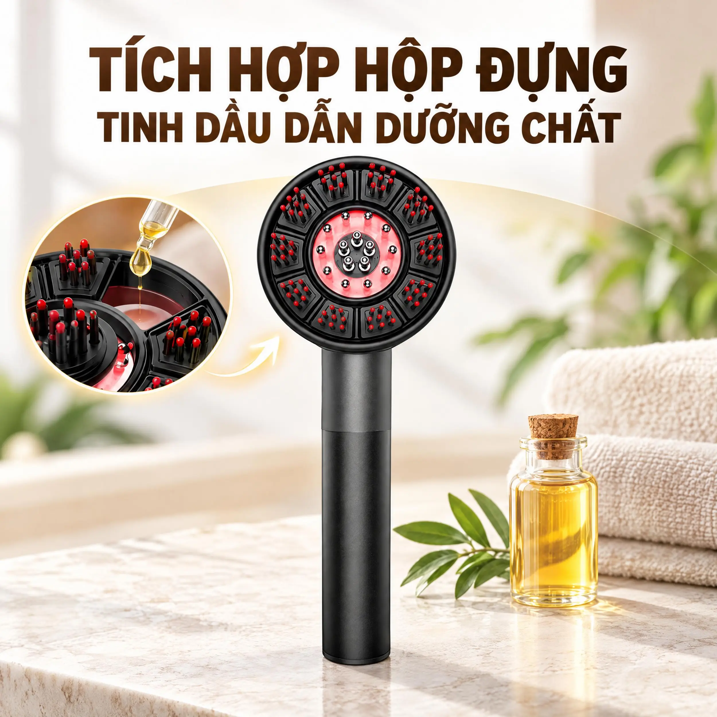 Lược điện massage Bomidi MG4 Màu Xám