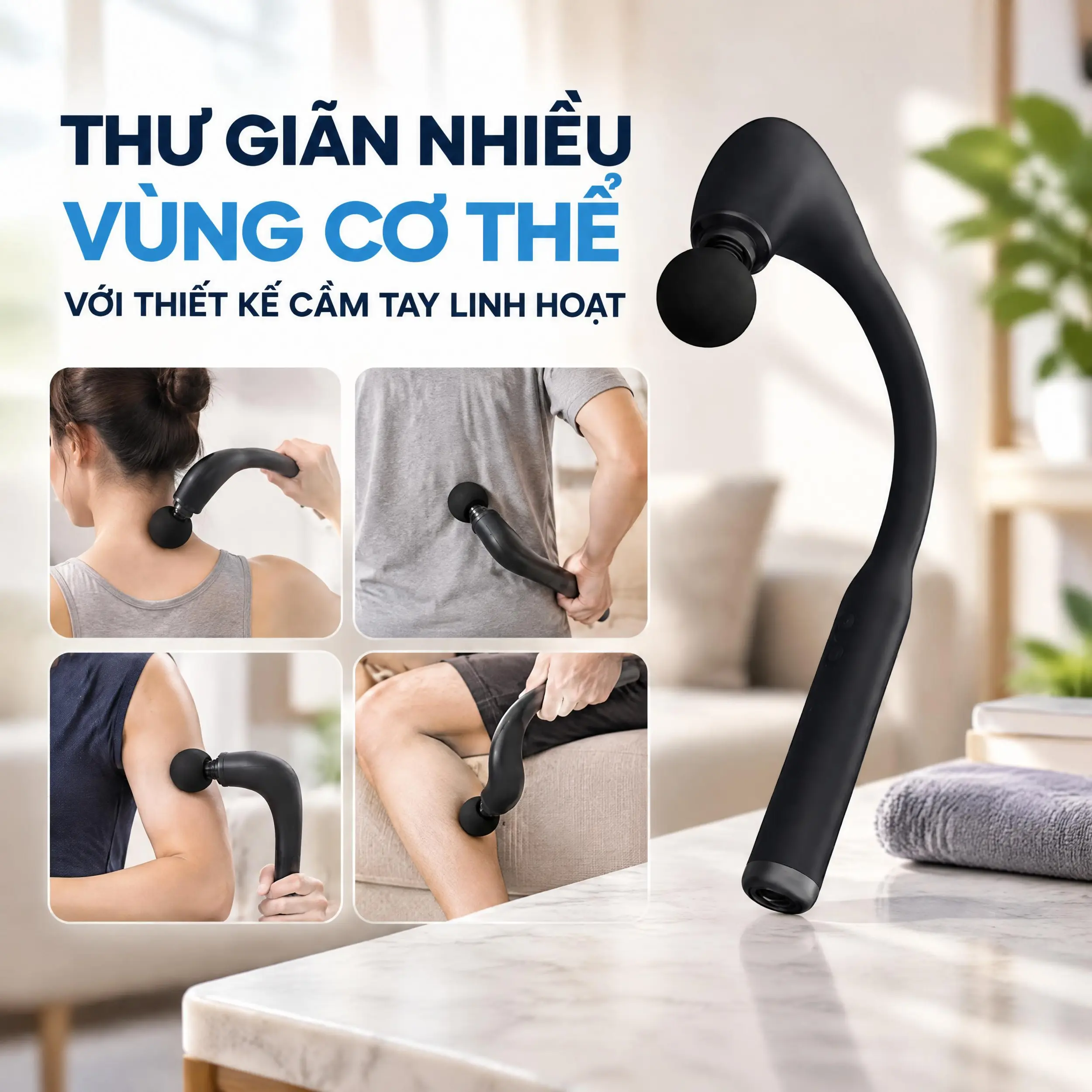 Gậy massage Philips PPM7331 Màu Xanh Đậm