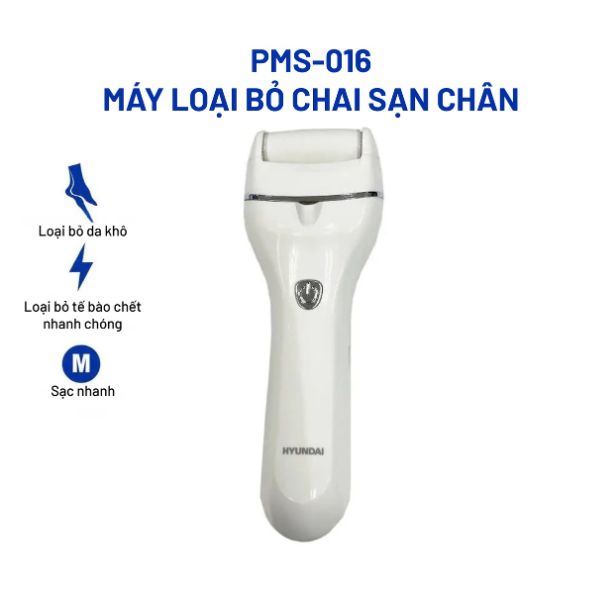 Máy mài gót chân tẩy da chết Hyundai PMS-016-WH - thiết kế nhỏ gọn dễ cầm nắm Máy mài gót chân tẩy da chết Hyundai PMS-016-WH - thiết kế nhỏ gọn dễ cầm nắm