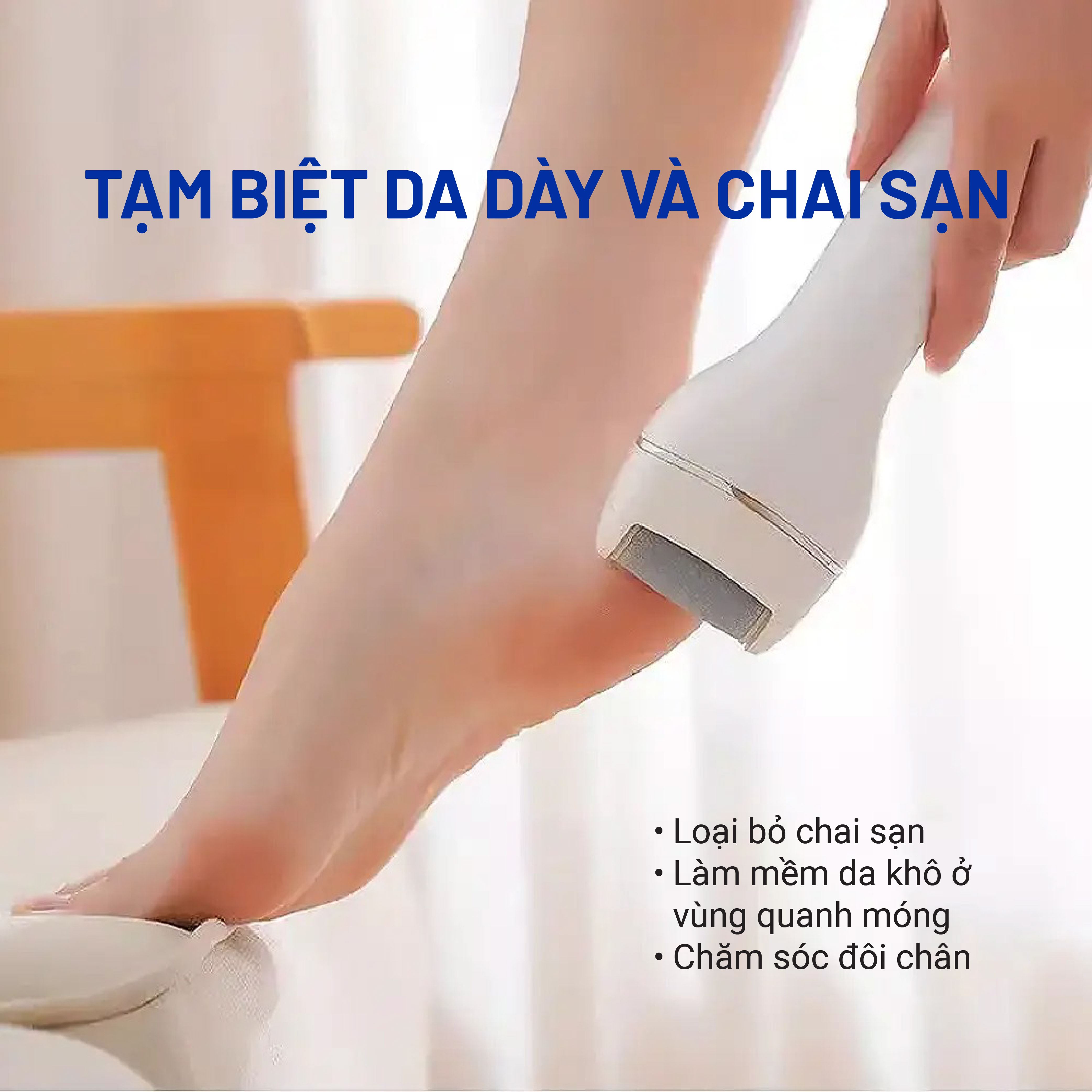 Máy mài gót chân tẩy da chết Hyundai PMS-016-WH - phụ kiện sẵn sàng Máy mài gót chân tẩy da chết Hyundai PMS-016-WH - phụ kiện sẵn sàng