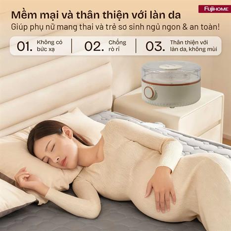 Chăn điện sưởi ấm Fujihome HB1820M Màu Xám