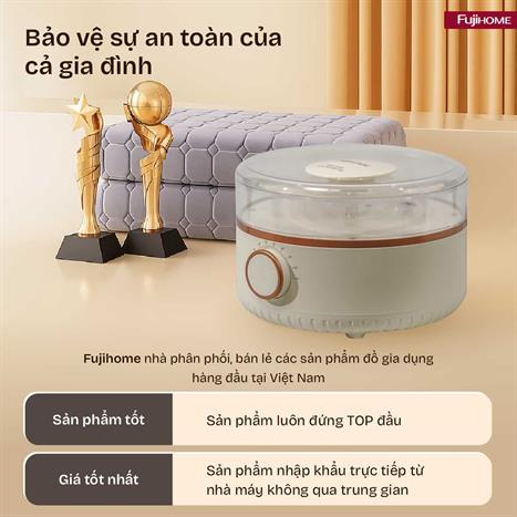 Chăn điện sưởi ấm Fujihome HB1820M Màu Xám