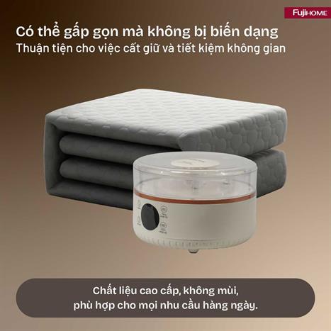 Chăn điện sưởi ấm FUJIHOME HB1820E Màu Xám