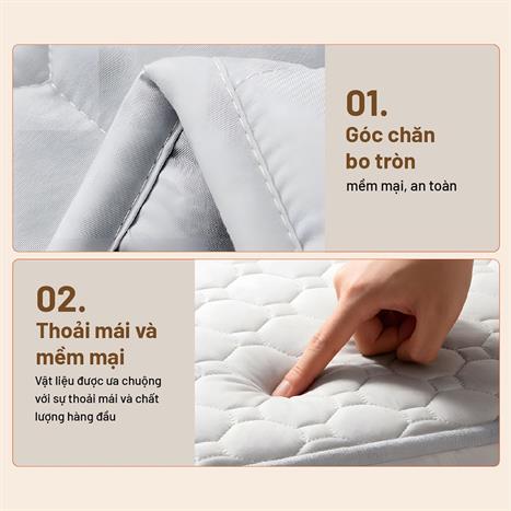 Chăn điện sưởi ấm FUJIHOME HB1820PRO Màu Xám