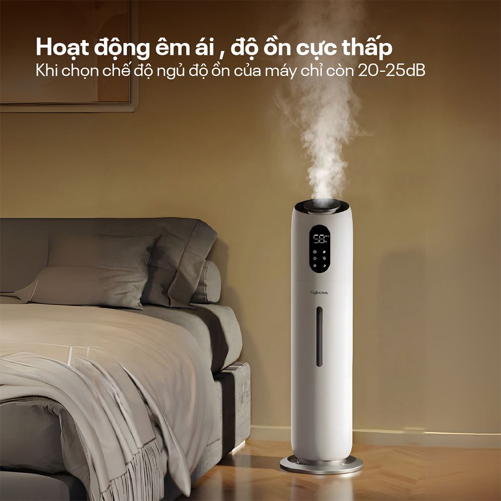 Máy tạo ẩm khuếch tán tinh dầu FUJIHOME HM10UV-WIFI Màu Trắng