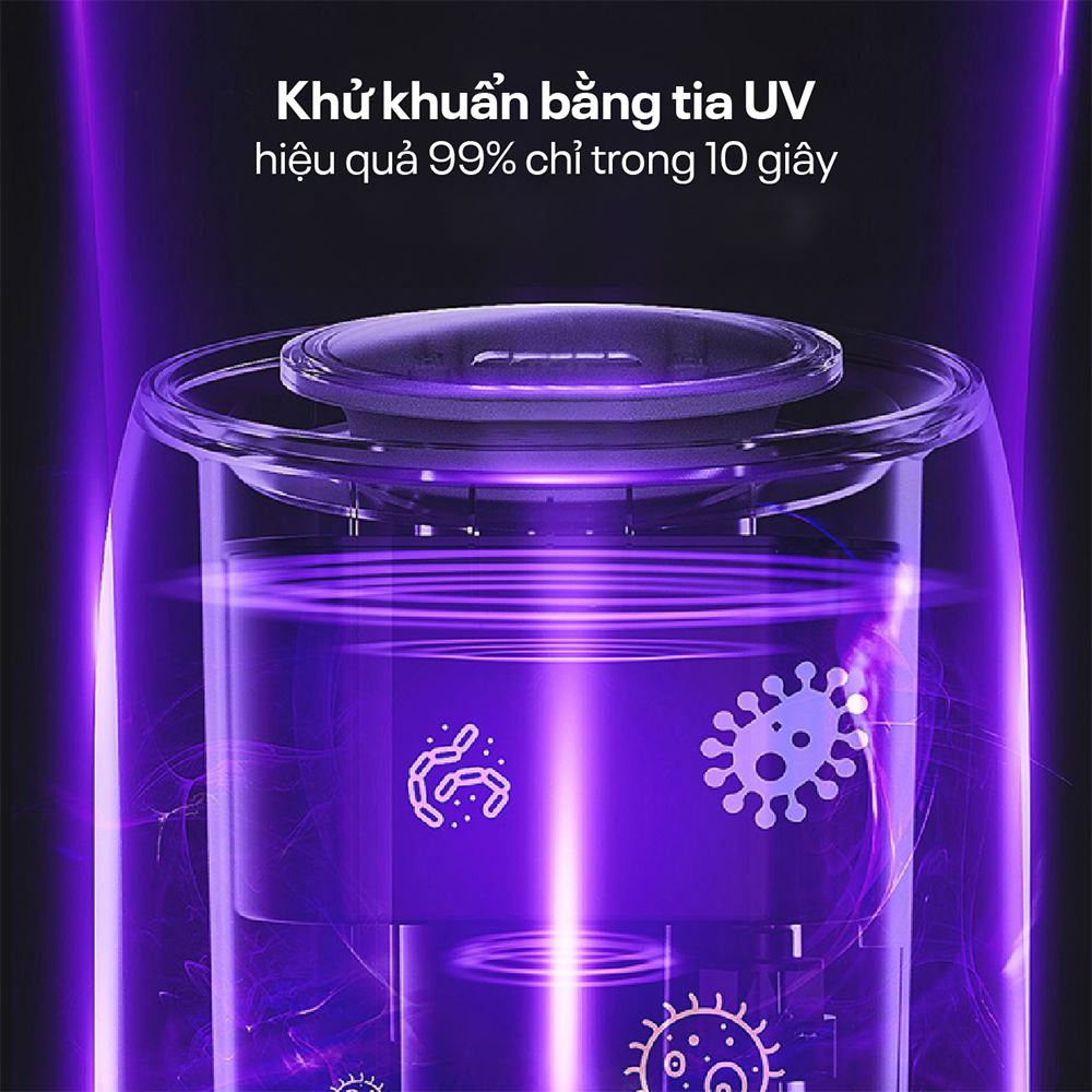 Máy tạo ẩm khuếch tán tinh dầu FUJIHOME HM10UV-WIFI Màu Trắng