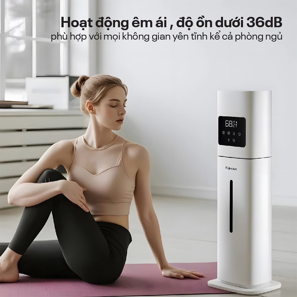 Máy tạo ẩm khuếch tán tinh dầu FUJIHOME HM09UV2 Màu Trắng