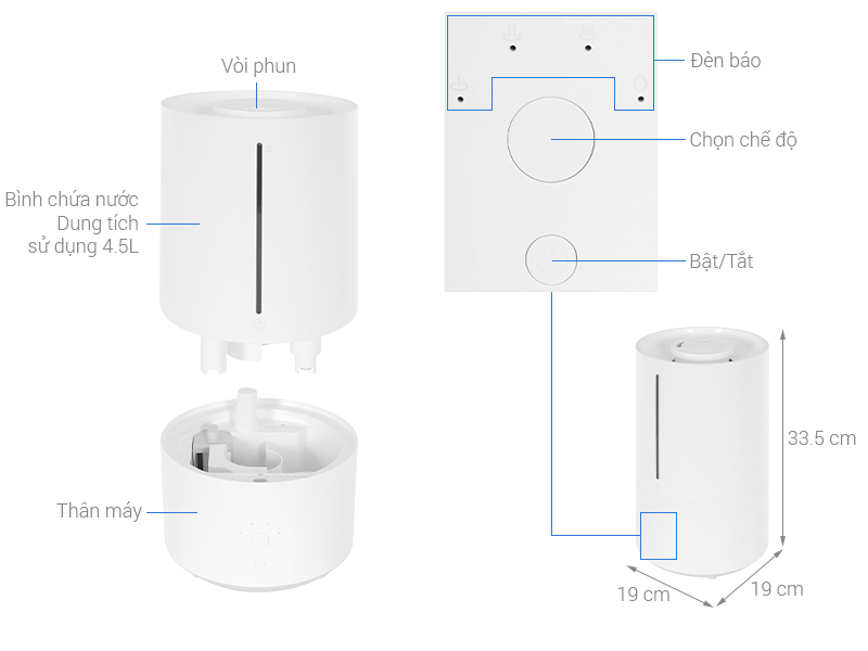 Máy tạo ẩm Xiaomi Smart Humidifier 2 EU (BHR6026EU)