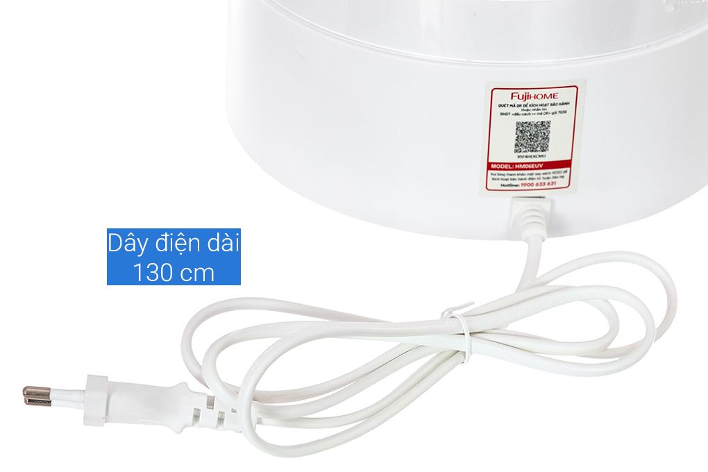 Máy tạo độ ẩm FUJIHOME HM06EUV Màu Trắng