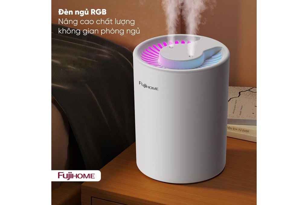 Máy tạo ẩm FUJIHOME HM05A 5L Màu Trắng