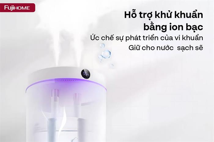 Máy tạo ẩm FUJIHOME HM05B 5L Màu Trắng