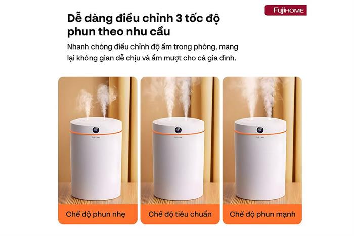 Máy tạo ẩm FUJIHOME HM05B 5L Màu Trắng