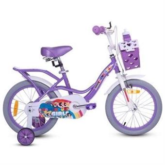 Xe Đạp Trẻ Em Nữ Thống Nhất Powerpuff Girls 16 inch Tím