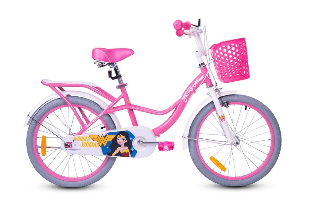 Xe Đạp Trẻ Em Nữ Thống Nhất Wonder Woman 20 inch Hồng Màu Hồng