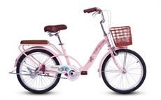 Xe đạp trẻ em nữ Thống Nhất Puppy 20 inch Hồng