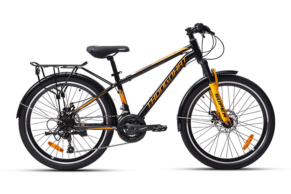 Xe đạp địa hình Thống Nhất Super 24 inch Đen Màu Đen
