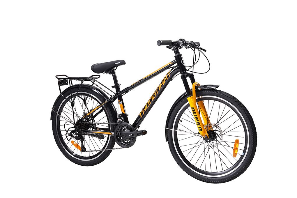 Xe đạp địa hình Thống Nhất Super 24 inch Đen Màu Đen