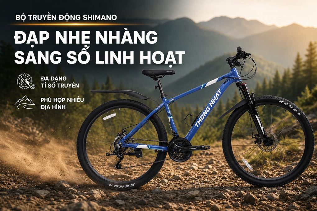 Xe Đạp Địa Hình Thống Nhất SPD V5 27.5 inch Size M Màu Xanh Dương