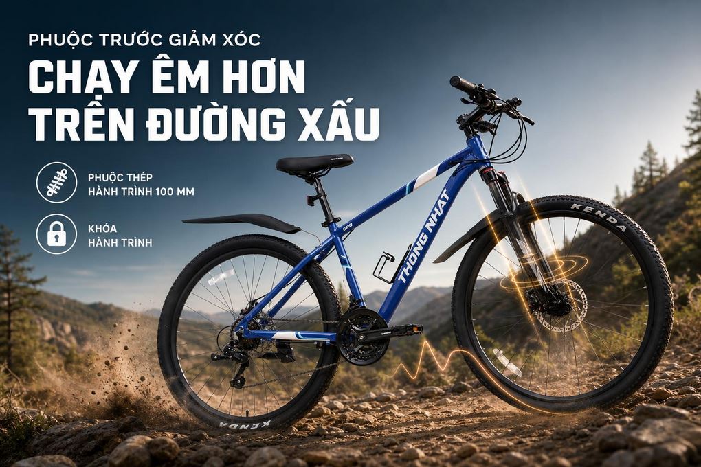 Xe Đạp Địa Hình Thống Nhất SPD V5 27.5 inch Size M Màu Xanh Dương