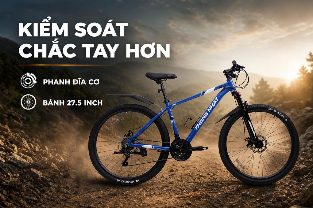 Xe Đạp Địa Hình Thống Nhất SPD V5 27.5 inch Size M Màu Xanh Dương