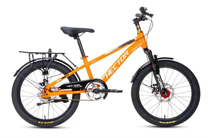 Xe đạp trẻ em nam Hector Ares 2B 20 inch Cam Đen Màu Cam