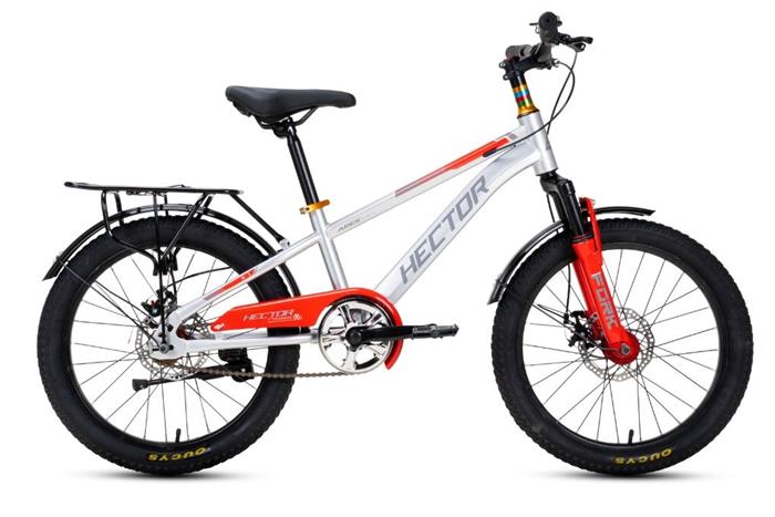 Xe đạp trẻ em nam Hector Ares 2B 20 inch Xám Đỏ Màu Xám nhạt