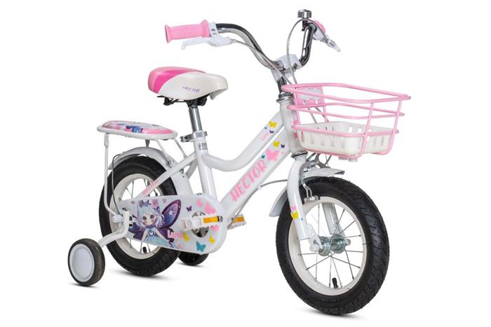 Xe đạp trẻ em nữ Hector Luna 12 inch Trắng Màu Trắng