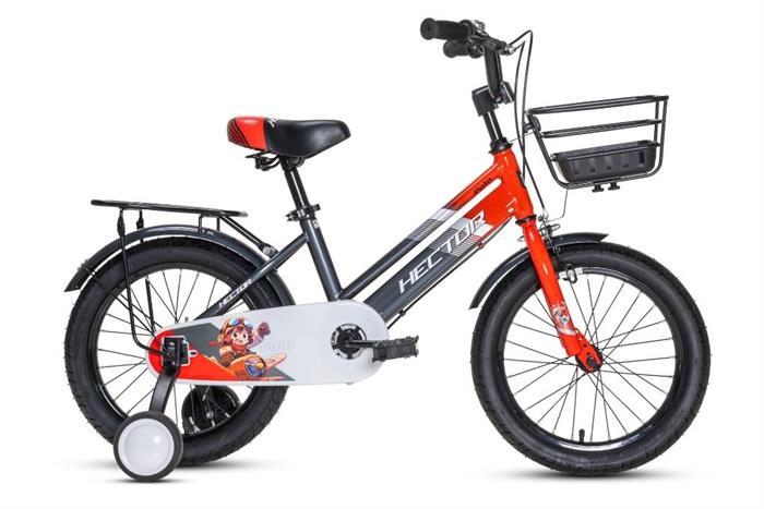 Xe đạp trẻ em nam Hector Polo 16 inch Đỏ Xám