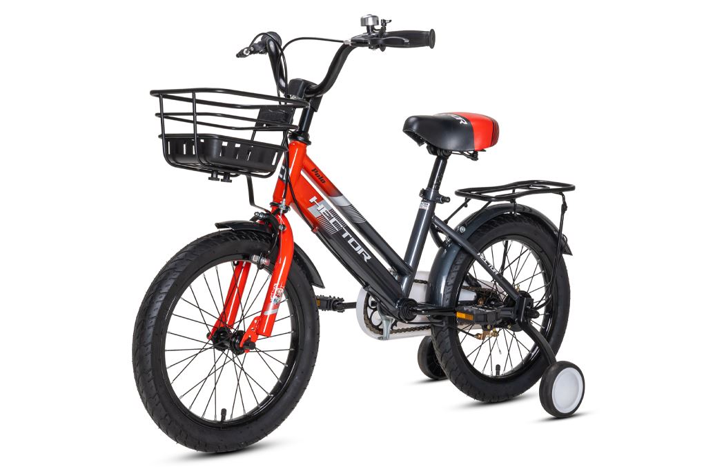 Xe đạp trẻ em nam Hector Polo 16 inch Đỏ Xám Màu Đỏ