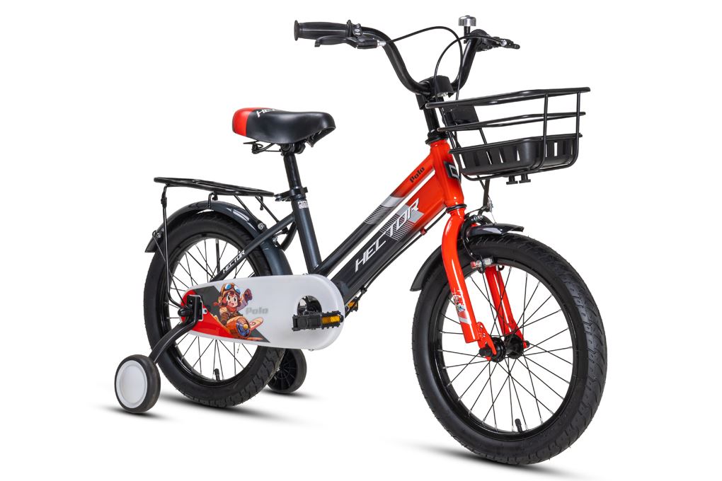 Xe đạp trẻ em nam Hector Polo 16 inch Đỏ Xám Màu Đỏ