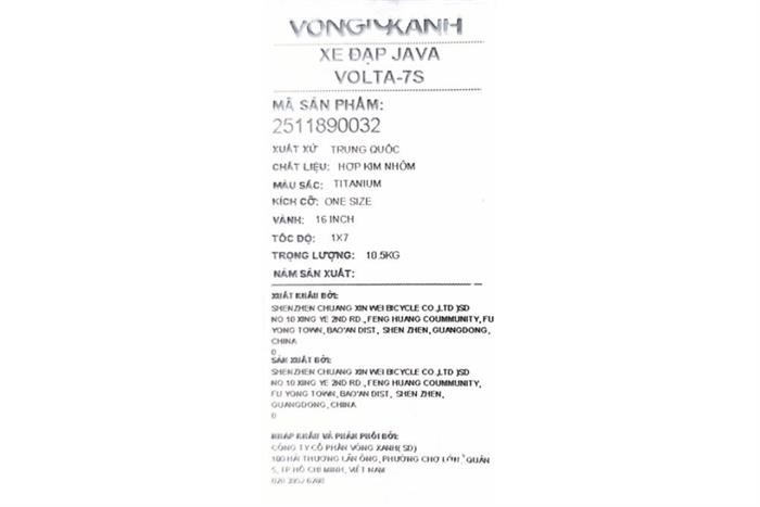 Xe đạp gấp Java VOLTA-7S 16 inch - Titanium Màu Bạc