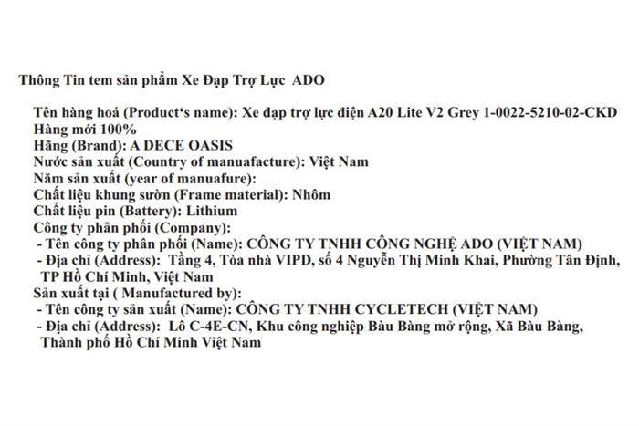 Xe đạp trợ lực điện ADO gấp gọn A20 Lite V2 Xám Màu Xám