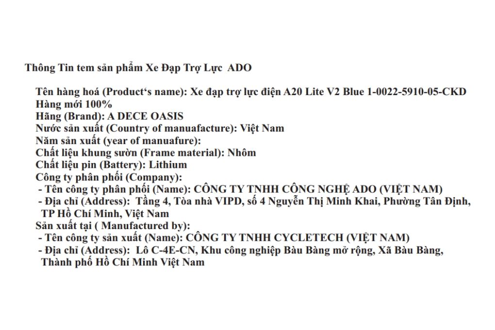 Xe đạp trợ lực điện ADO gấp gọn A20 Lite V2 Xanh Màu Xanh nhạt