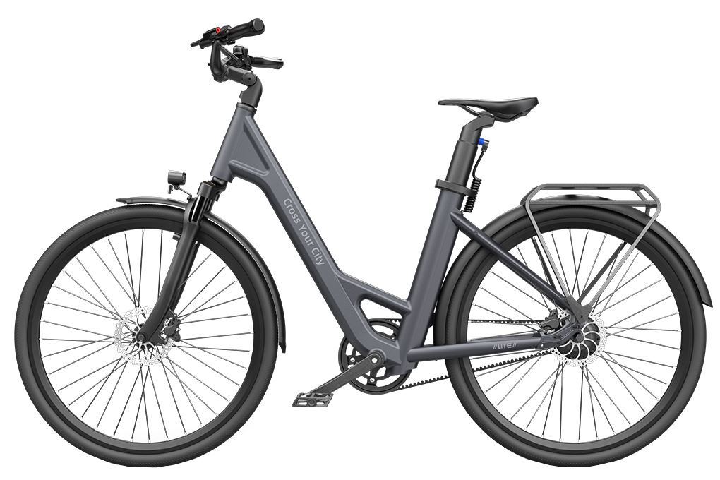 Xe đạp trợ lực điện ADO A28 Lite Xám Màu Xám