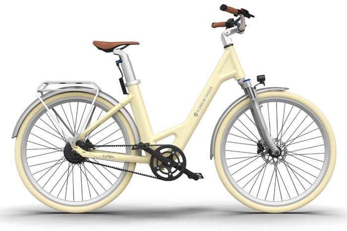 Xe đạp trợ lực điện ADO A28 Lite Vàng Màu Hồng Kem