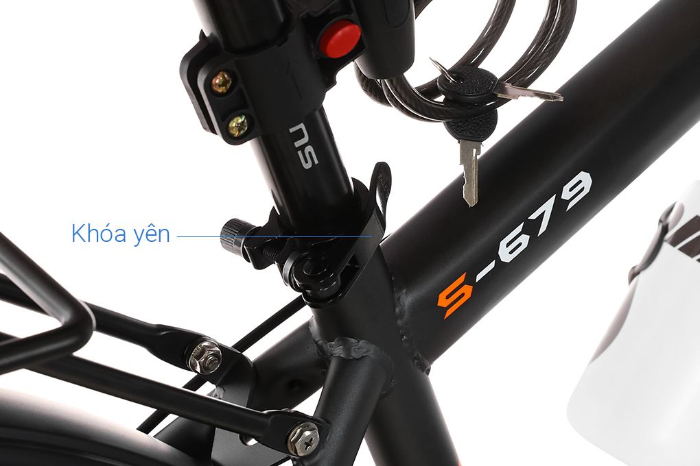 Xe đạp địa hình Sunmi S-679 26 inch - Xám Màu Xám