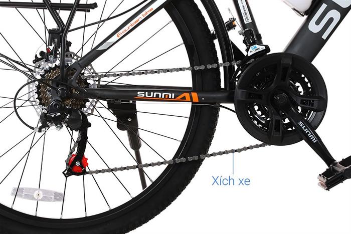 Xe đạp địa hình Sunmi S-679 26 inch - Xám Màu Xám
